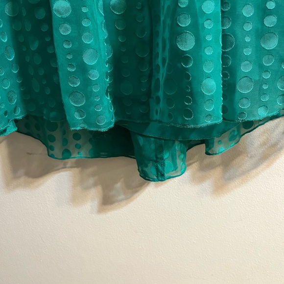 Green Strapless Dress Size 8 Express - Picture 5 of 6